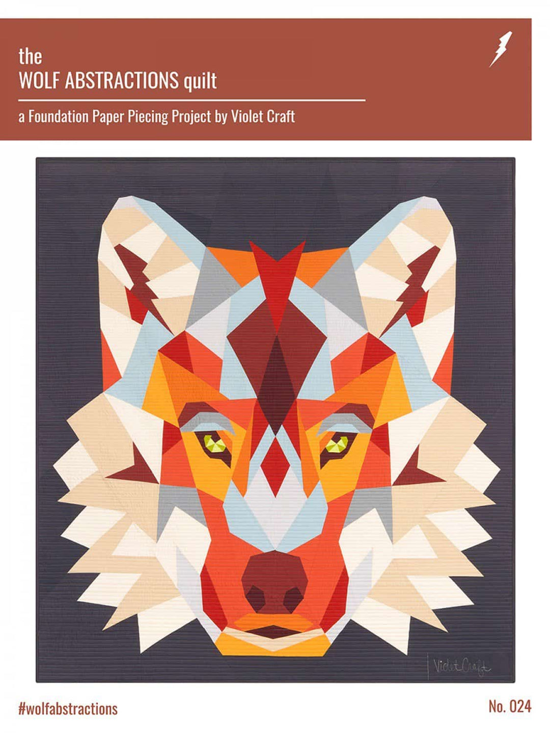 Schnittmuster Violet Craft "Wolf Abstractions" (Foundation Paper Piecing)