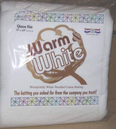 Warm and White - Der Quiltvlies-Klassiker aus den USA - Queen Size (90X108 Inch abgepackt)