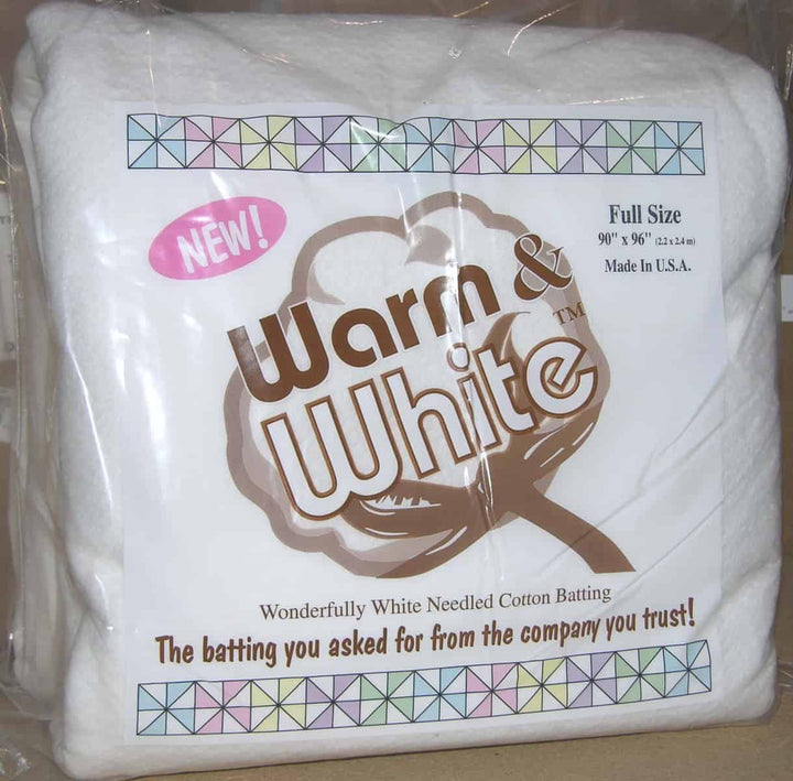 Warm and White - Der Quiltvlies-Klassiker aus den USA - Full Size (90X96 Inch abgepackt)