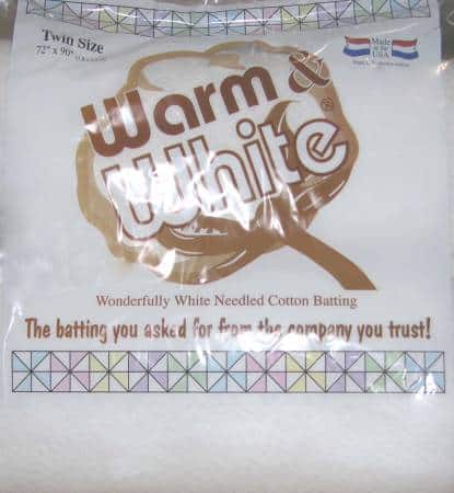 Warm and White - Der Quiltvlies-Klassiker aus den USA - Twin Size (72X90 Inch abgepackt)