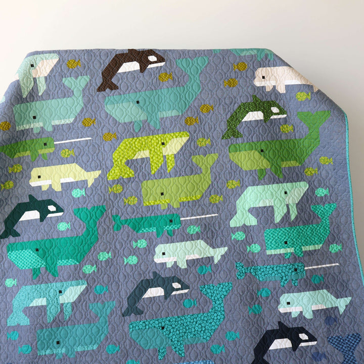 Schnittmuster Quilt - "Whale Watching" von Elizabeth Hartman (Englisch)