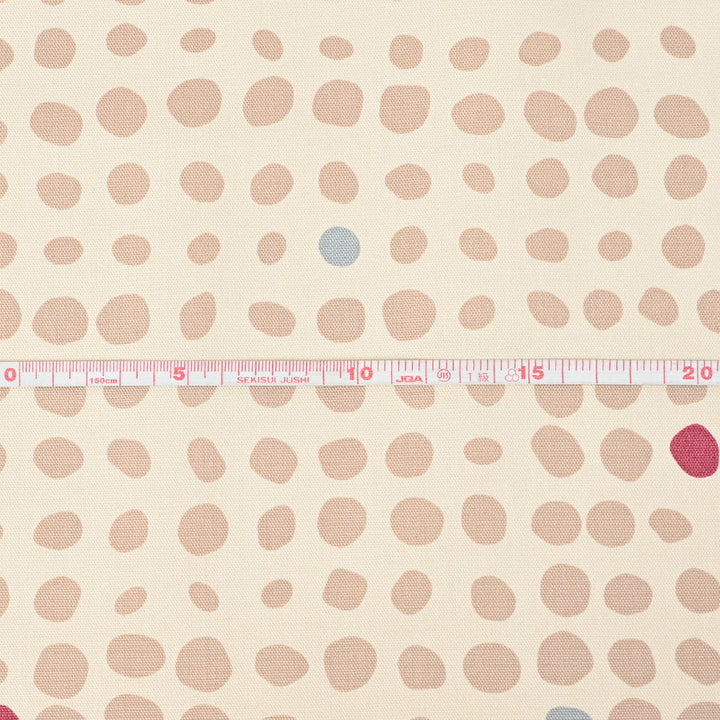 Kokka  Linnea Basic - Dots in Natur/Lime (Oxford)