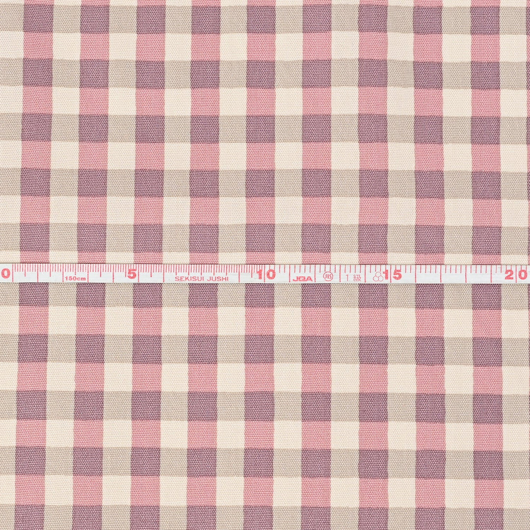 Kokka  Linnea Basic - Gingham in Braun/Blau (Oxford)