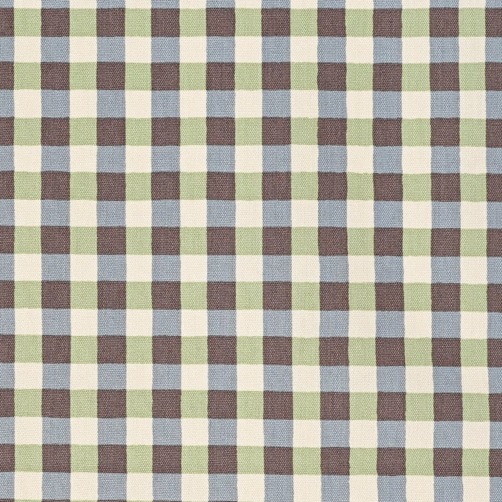 Kokka  Linnea Basic - Gingham in Hellgrün/Dunkelblau (Oxford)