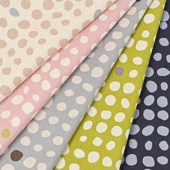 Kokka  Linnea Basic - Dots in Natur/Rosé (Oxford)