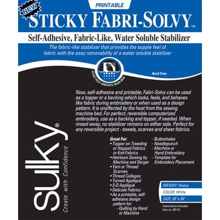 Sticky Fabri-Solvy