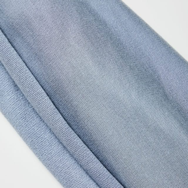 MeetMilk TENCEL™ Light French Terry in Blue Mist - Reststück 100cm