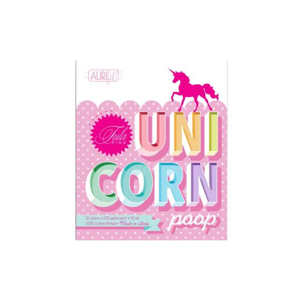 Aurifil-Set "Unicorn-Poop" von Tula Pink 10 Spulen 50wt – Bild 2