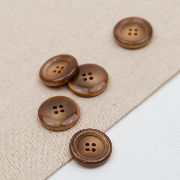 FRATELLI BONFANTI - Knopf 22,9 mm in Kamel