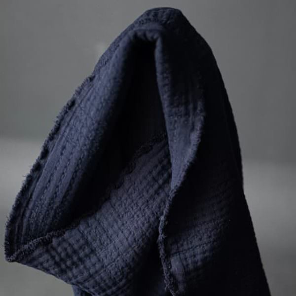 Merchant & Mills Soft Stitch Jacquard in Navy - Reststück 65cm