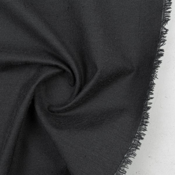 Peppered Cotton - Shot Cotton Solid in Carbon