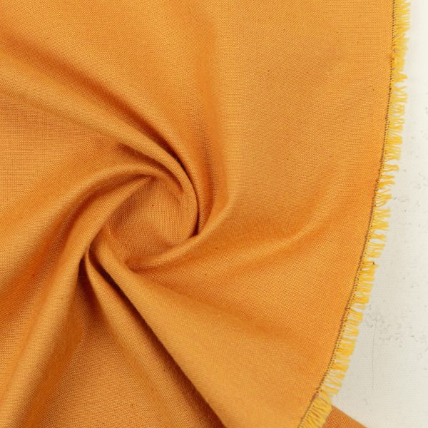 Peppered Cotton - Shot Cotton Solid in Saffron