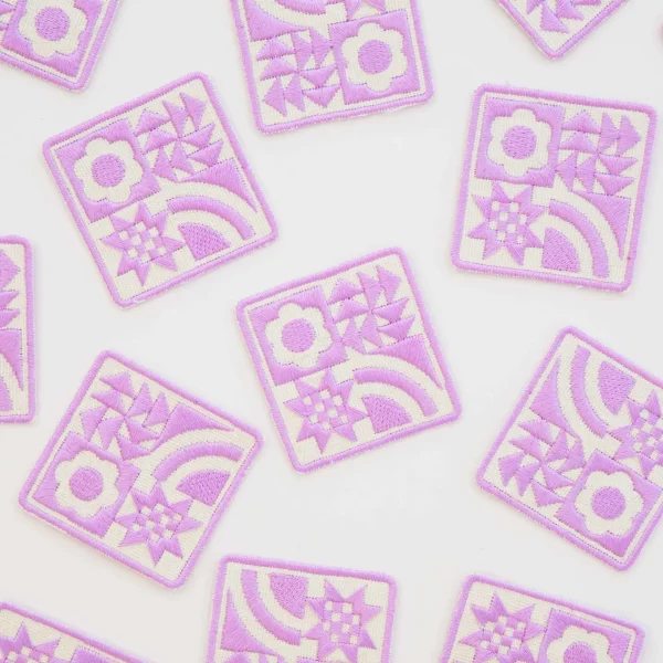 Patches von Sarah Hearts: Lavender Quilt Block