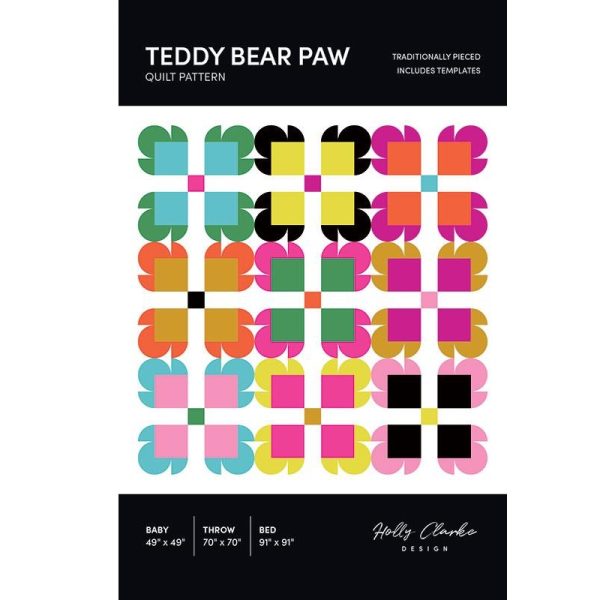 Schnittmuster Quilt "Teddy Bear Paw" von Holly Clarke / Holly Clarke Design (englisch) – Bild 2