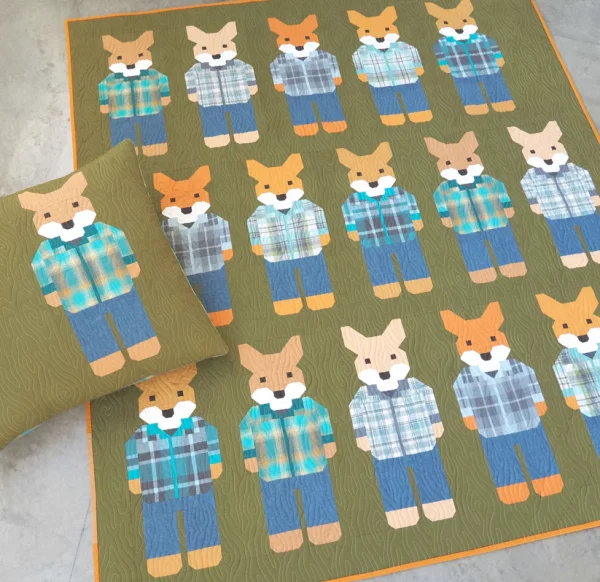 Schnittmuster Quilt "Foxes in Flannels" von Elizabeth Hartman