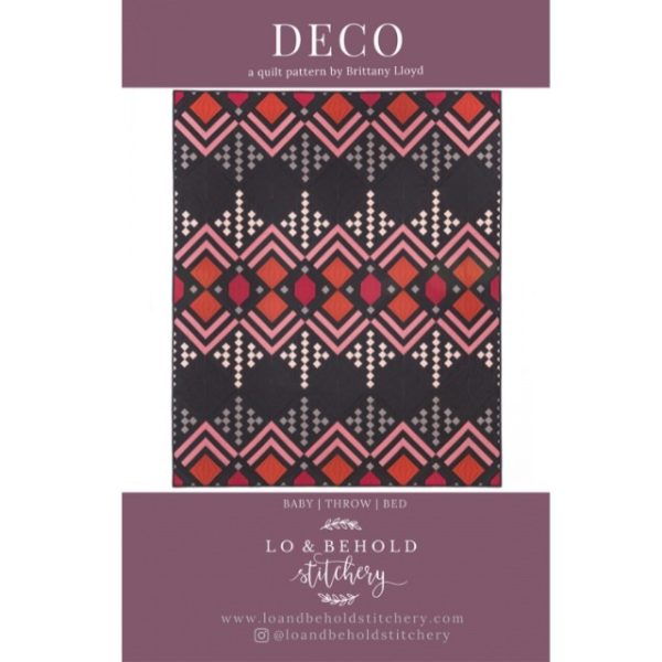 Schnittmuster Quilt "Deco" von Lo & Behold Stitchery