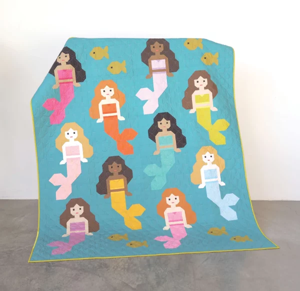 Schnittmuster Quilt "Mermaids" von Elizabeth Hartman