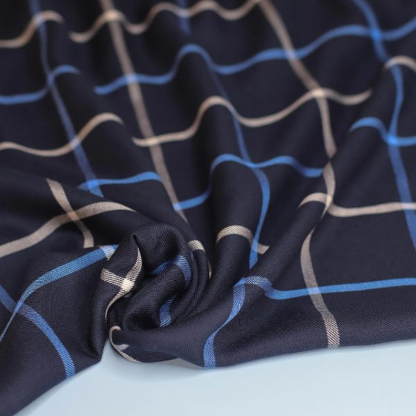 MeetMilk Tino Grid in Dark Navy (Viskose) – Bild 2