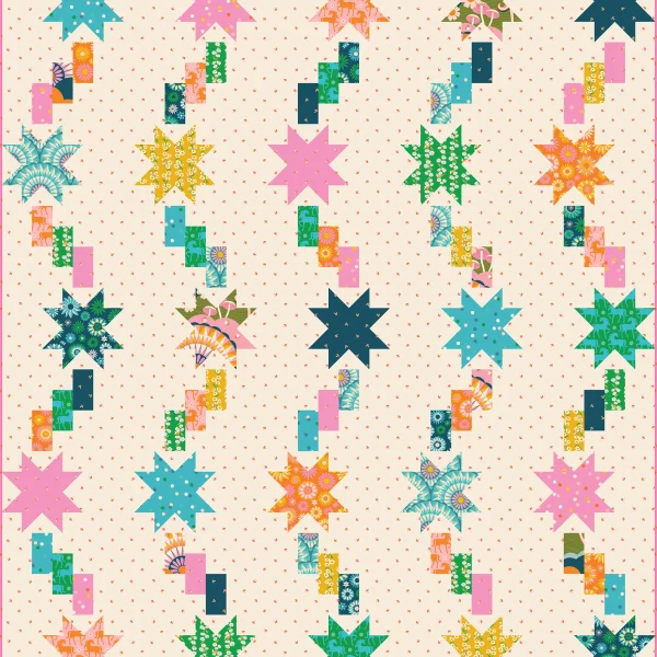 Schnittmuster Quilt "Fairy Dust" von Morgan McCollough / Modernly Morgan (englisch)