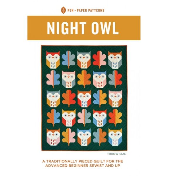 Schnittmuster Quilt "Night Owl Quilt Pattern" (Englisch)