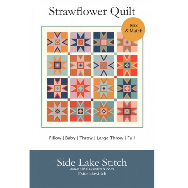 Schnittmuster Quilt "Stawflower" von Side Lake Stitch (englisch)