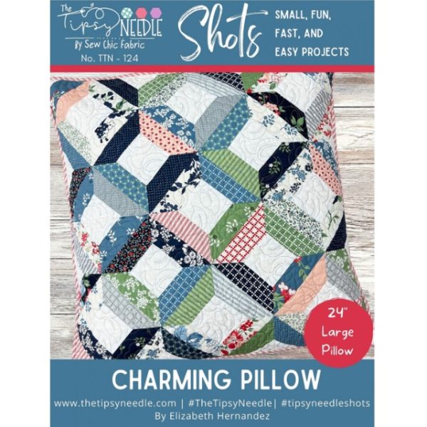 Schnittmuster Kissen "Shots - Charming Pillow" von The Tipsy Needle (Englisch)