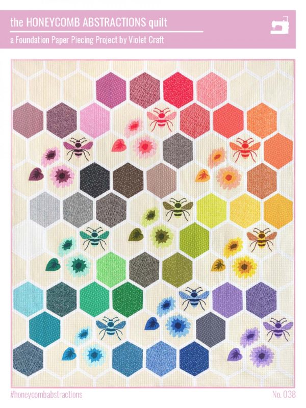 Schnittmuster Violet Craft "The Honeycomb Abstractions" (Foundation Paper Piecing)