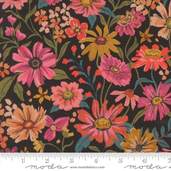 Moda Fabrics - Crystal Manning - Sagewood - Summerfield in Night Sky