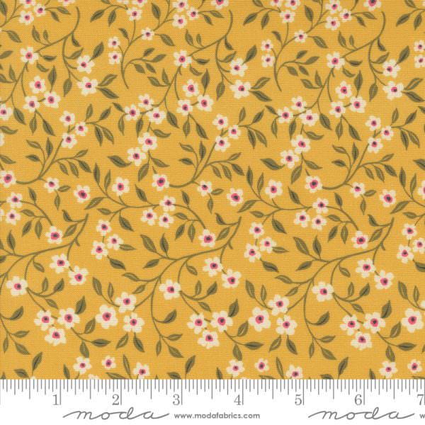 Moda Fabrics - Crystal Manning - Sagewood - Dogwood in Sunshine