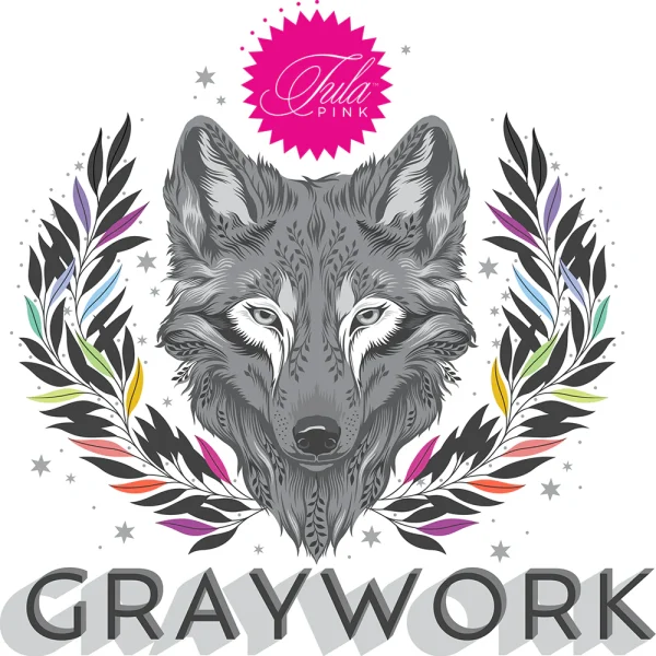 Vorverkauf - Tula Pink - Graywork - True Colors als halber Meter ( 16-teilig )