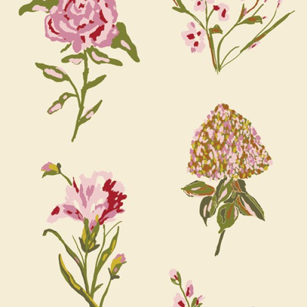 Art Gallery Fabrics - Bari J. - Anthology - Garden Study Blush - Rückseite (extrabreit)