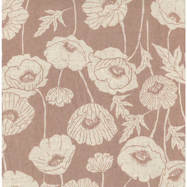 Kokka – One Flower Poppy in Natur/Altrosa