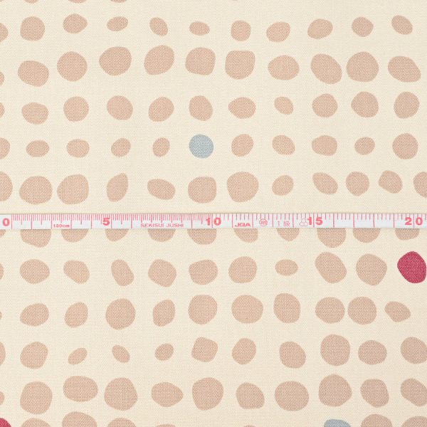 Kokka – Linnea Basic - Dots in Natur/Bleu (Oxford) – Bild 4