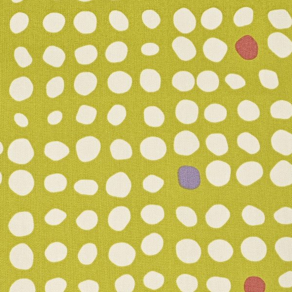 Kokka – Linnea Basic - Dots in Natur/Lime (Oxford)