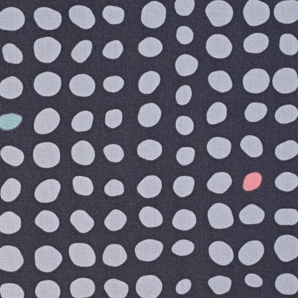 Kokka – Linnea Basic - Dots in Hellgrau/Dunkelgrau (Oxford)