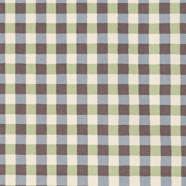 Kokka – Linnea Basic - Gingham in Hellgrün/Dunkelblau (Oxford)