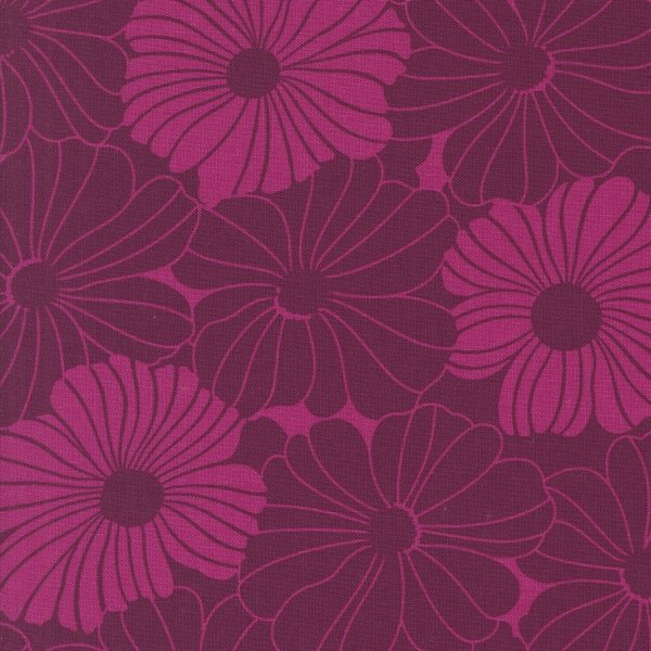 Moda Fabrics - V and Co. - Color Crush - Bloom Florals in Magenta