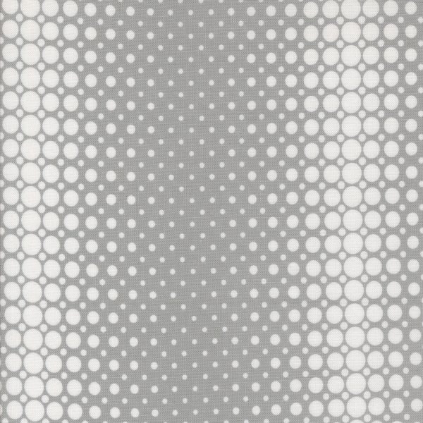 Moda Fabrics - V and Co. - Color Crush - Vibes Dots and Stripes in Silver