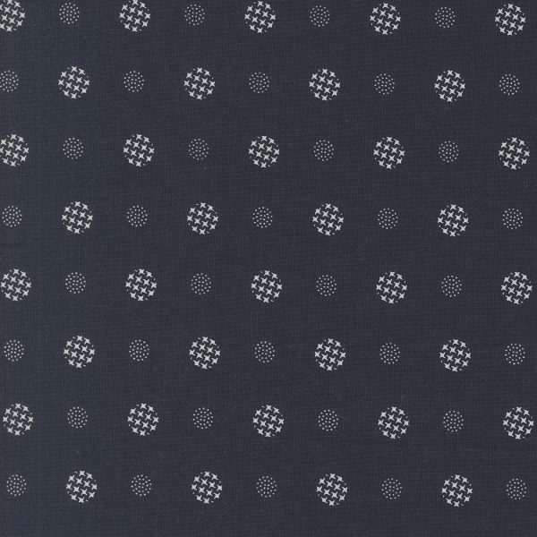 Moda Fabrics - V and Co. - Color Crush - Mod Dot Dots in Indigo