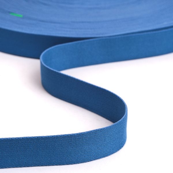 Gurtband einfarbig 30mm - Aero Blue (glatt)