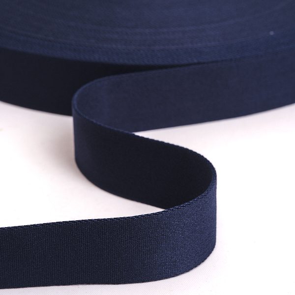 Gurtband Solid 40mm in Navy (glatt)
