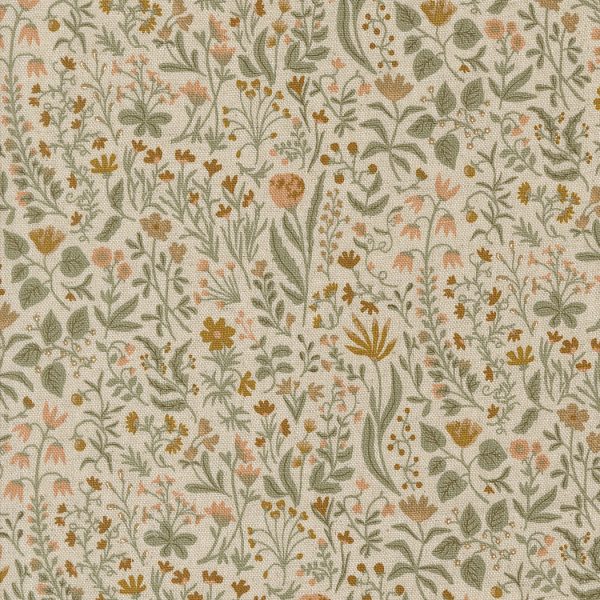 Moda Fabrics - Jessica Rose - Rainier - Small Floral in Mochi Linen Eggshell (CANVAS)