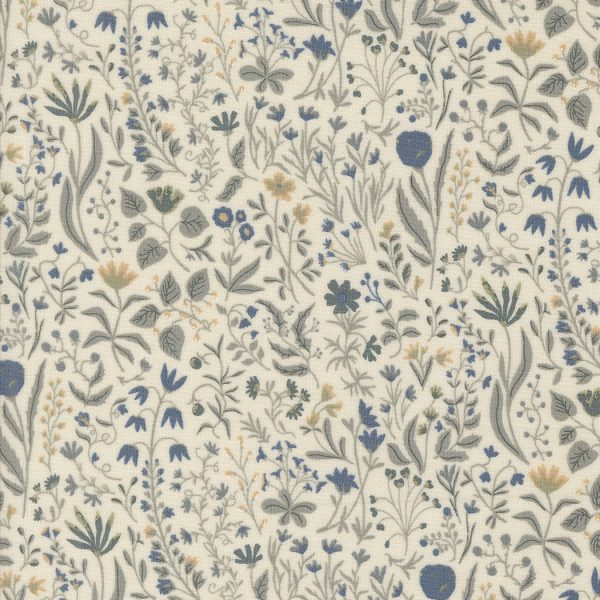 Moda Fabrics - Jessica Rose - Rainier - Small Floral in Eggshell Pewter
