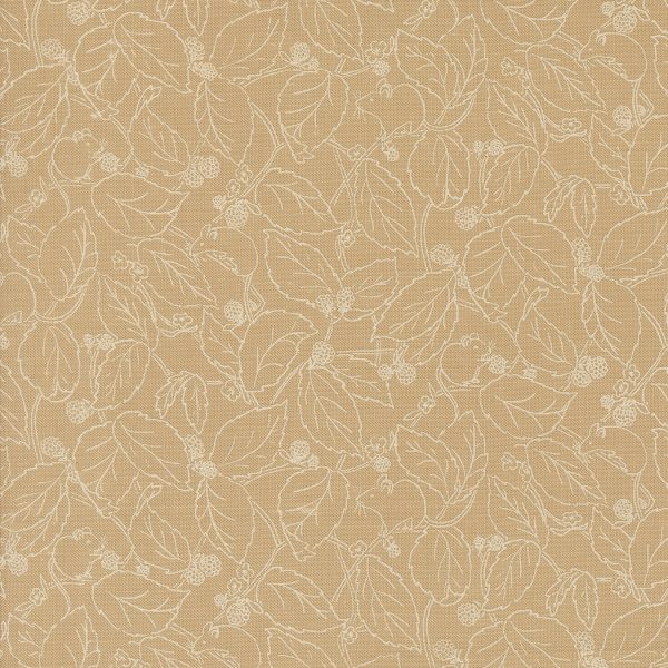Moda Fabrics - Jessica Rose - Rainier - Blackberry Leaves in Tan