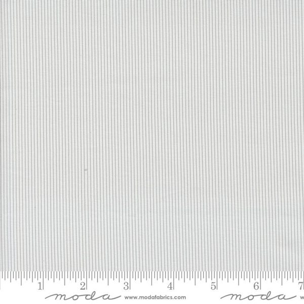 Moda Fabrics - Jen Kingwell - Mixed Bag of Bonbons - Pinstripe Stripes in White Grey