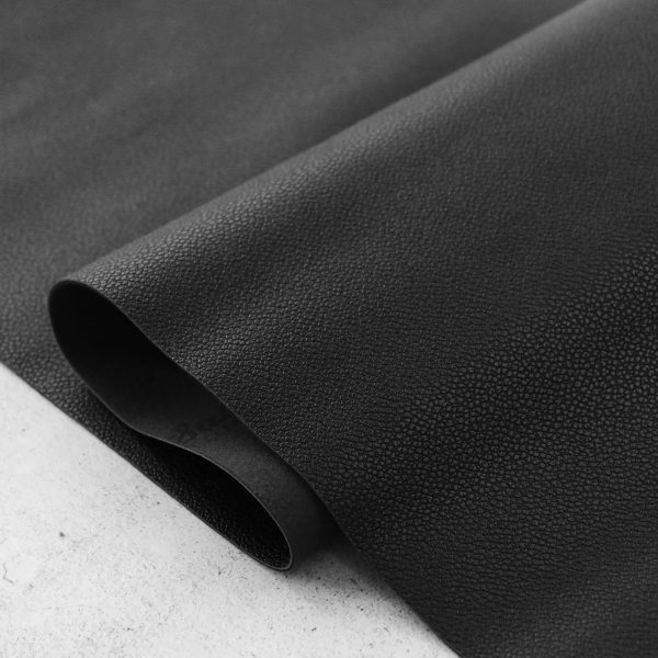 Kunstleder Pebble in Black / Schwarz