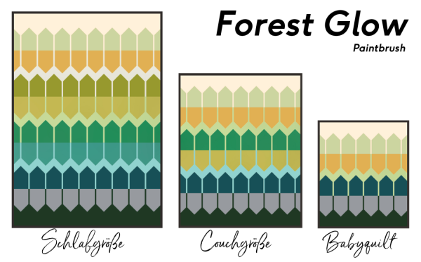 Lake House Quilt Kit – Paintbrush Kit 2 – Forest Glow