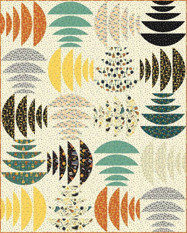 Windham Fabrics - Whistler Studios - Feeling Jazzy  - Live Jazz in Ivory Multi – Bild 5
