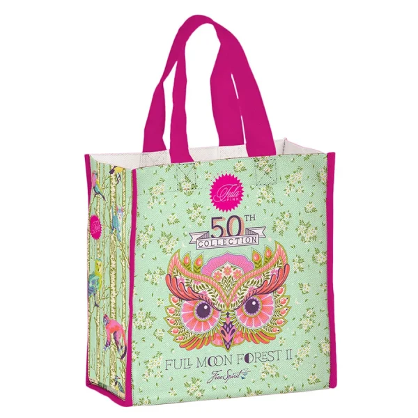 Geschenk: Tote Bag Einkaufstasche  - Tula Pink - "Full Moon Forest II"