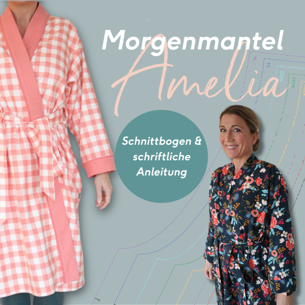 Schnittmuster Kleidung - Morgenmantel Amelia - Papierschnitt